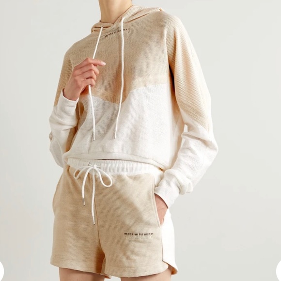 TWENTY MONTRÉAL Breathe Cotton-blend Mesh Hoodie - Picture 2 of 3